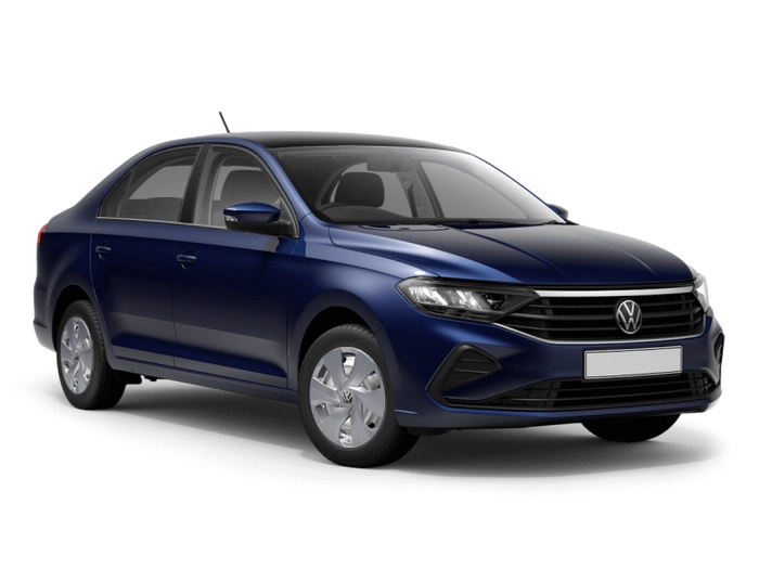 Volkswagen Polo Голубой "Reef", металлик / Черный "Deep" перламутр